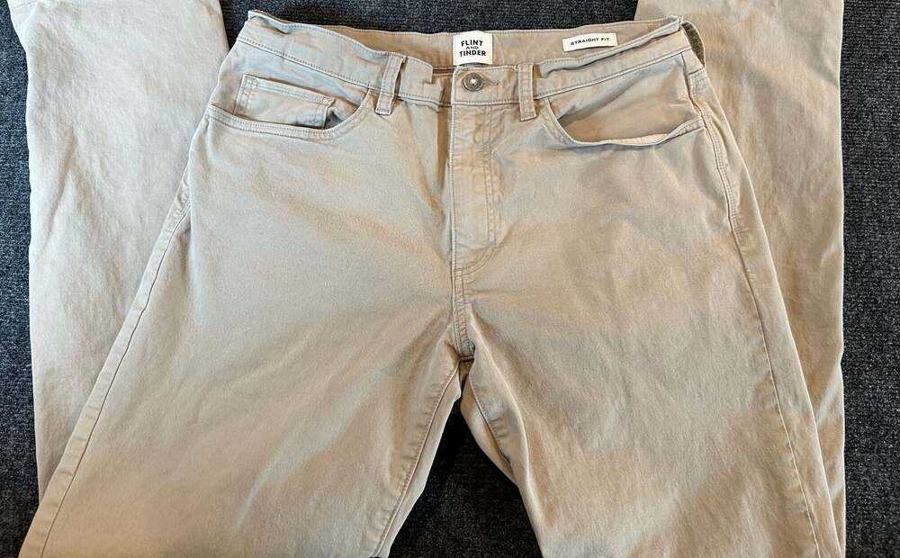 Flint and Tinder Straight Fit Tan Pants Size 32x30
